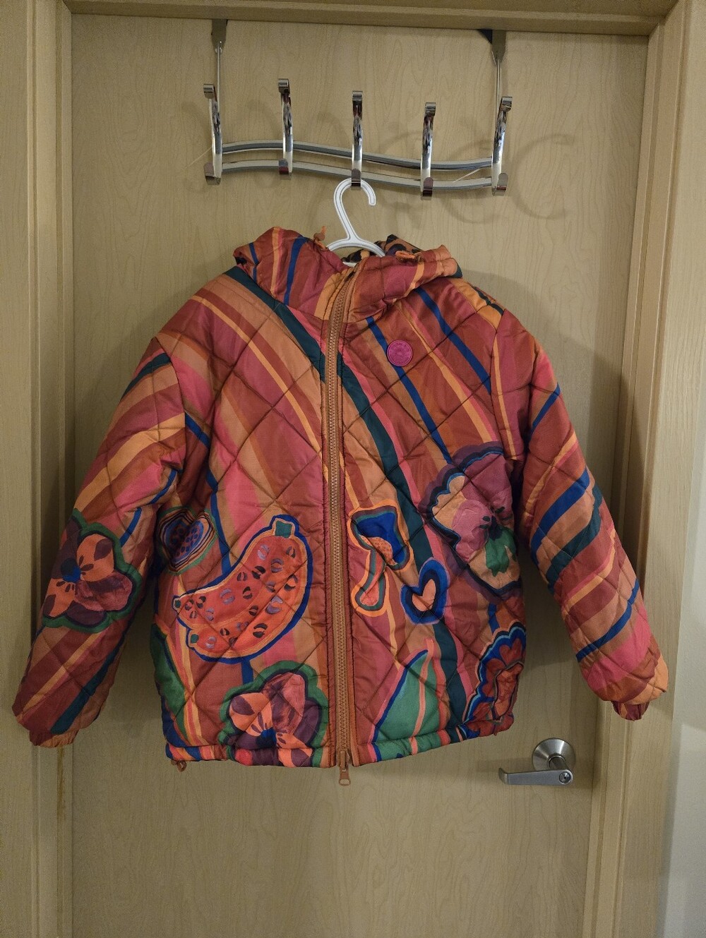 NWT Farm Rio Reversible Hooded Puffer Coat (M) - Picture 6 of 11
